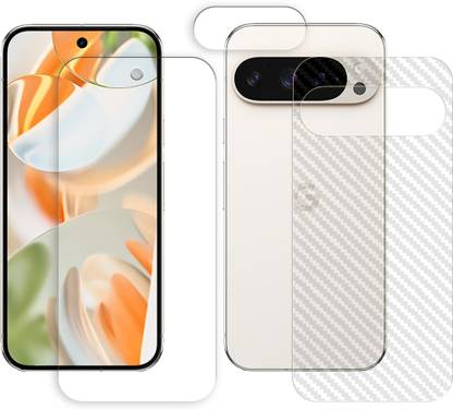 SOMTONE Screen Protector Accessory Combo for Google Pixel 9 Pro 5G (1 FRONT AND 1 BACK WITH 1 CAMERA LENS PROTECTOR)