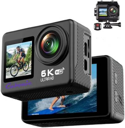 Cubonic 6k 50MP Ultra HD Photo | Remote | Upto 256GB SD Card Support Vlogging Sports and Action Camera