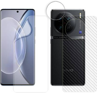 SOMTONE Screen Protector Accessory Combo for vivo X90 Pro Plus 5G (HYDROGEL FRONT AND BACK WITH 1 CAMERA LENS PROTECTOR)