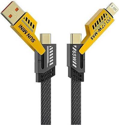 zelotek Cable Accessory Combo for Supporting Thunderbolt, Type C, Lightning, Type A