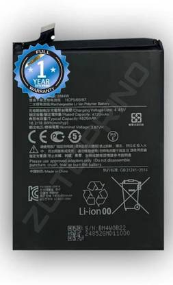 ZQTCIPRINO Mobile Battery For  Redmi Original BM4W Battery for Redmi 10i /10T Lite with 1 Year Warranty