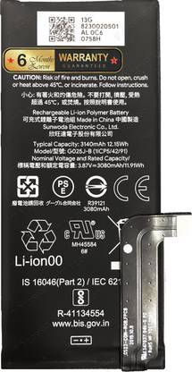 Zewon Mobile Battery For  Google Pixel 4A 4G G025N 3140mAh Battery 6 Months Warranty*