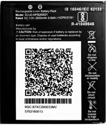 RAPPER Mobile Battery For  JIO SCUD-MFB260001 Battery for Jiofi3 Jiofi 3 4G Jio WiFi Wireless Router 2600mAh