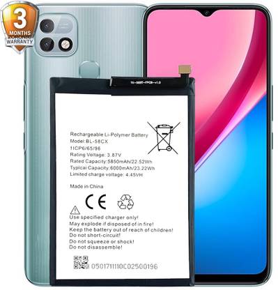 Zoronic Mobile Battery For  infinix X659/ Hot 10i / X659B / BL-58CX