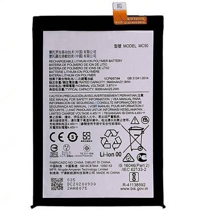 MobileMantra Mobile Battery For  Motorola Moto G40 Fusion {6000 Mah} With 3 Months Warranty (MC50)