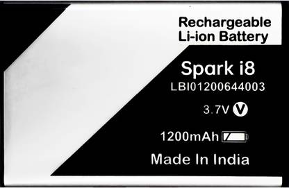 FEkart Mobile Battery For  Compatible Lava Spark i8/LBI01200644003 1200mAh