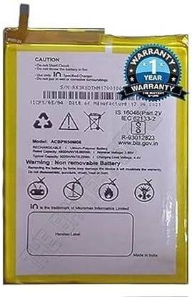 THE BATTERY STORE Mobile Battery For  Micromax Original ACBPN50M08 Battery for Micromax in 2b E7544 with 1 Year Warranty