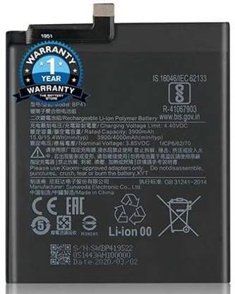 THE BATTERY STORE Mobile Battery For  Redmi Original BP41 Battery for Redmi 9T K20 M1903F10G with 1 Year Warranty
