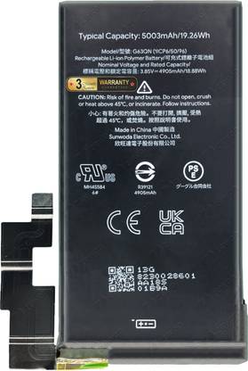 ज़ेवोन  मोबाइल बैटरी गूगल Pixel 6 Pro GLUOG G8VOU G63QN Battery 6 Months Warranty*  के लिए