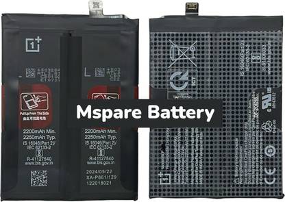Mspare Mobile Battery For  Oneplus Nord 2 5G | Model BLP861 {4500mAH}