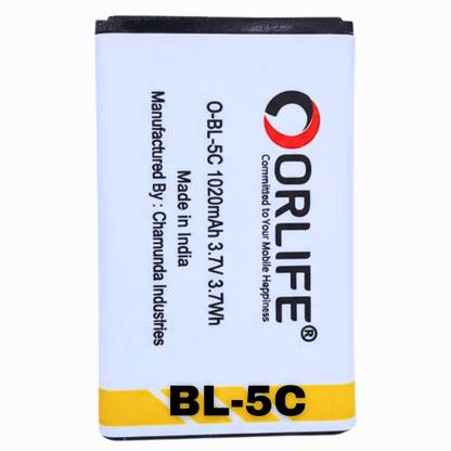 orlife Mobile Battery For  Nokia BL-5C ,1100, 1101, 1110, ( 1 Year Warranty