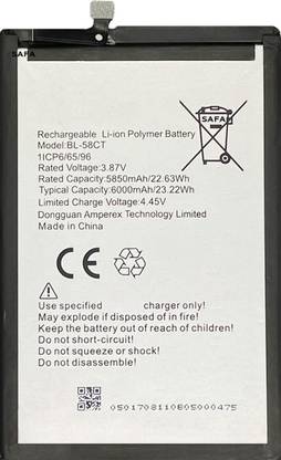 Safa Mobile Battery For  TECNO SPARK 7 / 7T - 6000mAh