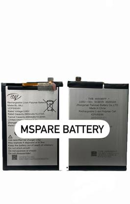 Mspare Mobile Battery For  itel Vision 1 / A56 | Model BL-39LI {4000mAH}