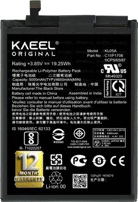 Kaeel Original Mobile Battery For  Asus Zenfone Max Pro M1, Max Pro M2 ZB601KL / ZB602K ZB630KLwith 12 Months Warranty