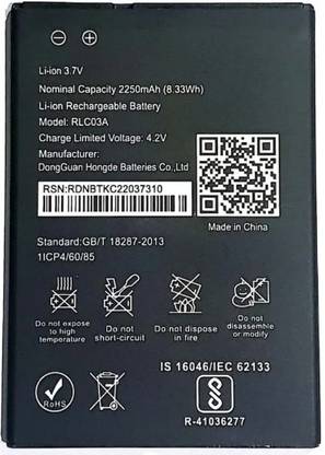 BRAVEHEART Mobile Battery For  LYF LYF WIND 7 2250mAh
