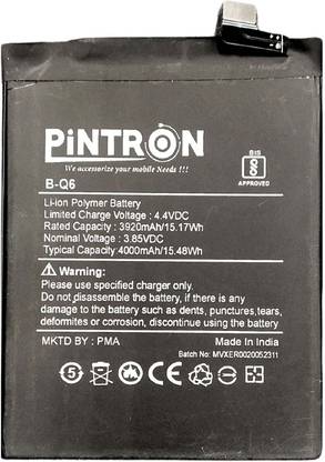Pintron Mobile Battery For  VIVO B-Q6 Mobile Battery for VIVO B-Q6 with 90 days Warranty