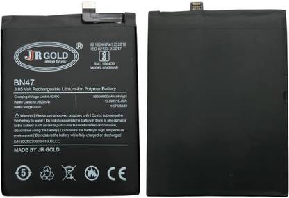 JR GOLD Mobile Battery For  REDMI MI BN47 MI 6 Pro Mobile Battery With 6 Month Warantty