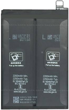Safa Mobile Battery For  OPPO Reno 6 Pro 5G / OPPO Reno 7 5G / OPPO Reno 8 5G - 4500MAh
