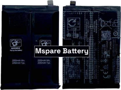 Mspare Mobile Battery For  Oppo Reno 6 Pro |Model BLP855 {2250mAH}