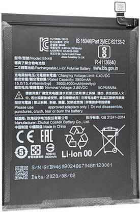 SUFO Mobile Battery For  Redmi Y3 - 4000mAh