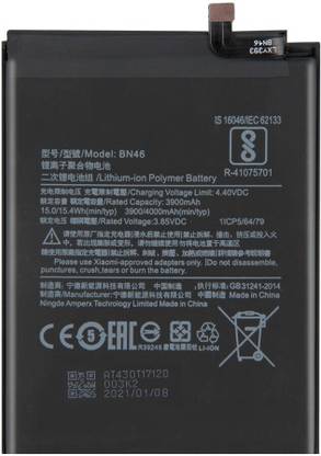LIFON Mobile Battery For  Mi Note 8 Redmi 7 Note 6 4000mAh