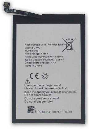 KRYOOS Mobile Battery For  , (BL-49GT) Tecno Camon 17/CG6/CG7 , (BL-49GT)