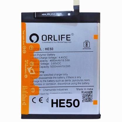 orlife Mobile Battery For  Motorola Moto E4 Plus | Moto E5 Plus ,HE50 1 Year Replacement Warranty