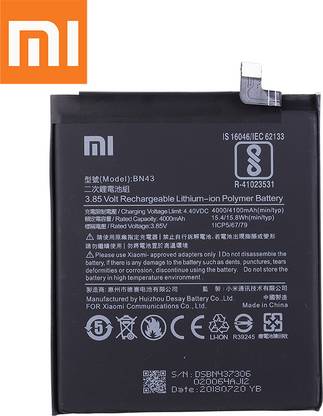 LIFON Mobile Battery For  Xiaomi Redmi Note 4X Note 4 BN43-4000mAh