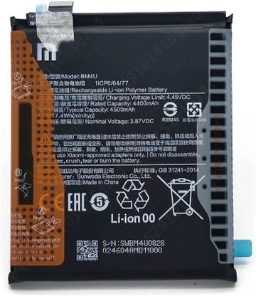 The Black Store Mobile Battery For  Redmi K30 Ultra M2006J10C Battery Original WIth 1 Year Warranty