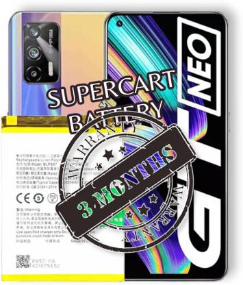 SUPERCART Mobile Battery For  Realme GT Neo Model BLP857
