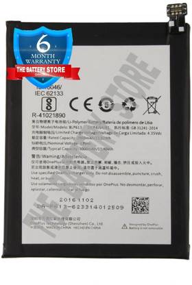 THE BATTERY STORE Mobile Battery For  OnePlus Battery for 3 A3003 Battery with 6 Months Warranty
