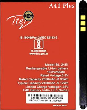 TokTon Mobile Battery For  ITEL A41 Plus / BL-24EI 2400mAh