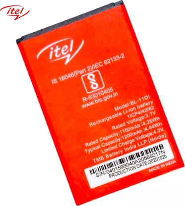 itel Mobile Battery For  Itel 11DI Battery 1200MAh Itel it5026, Itel it5025, Itel it6131, Itel it6130