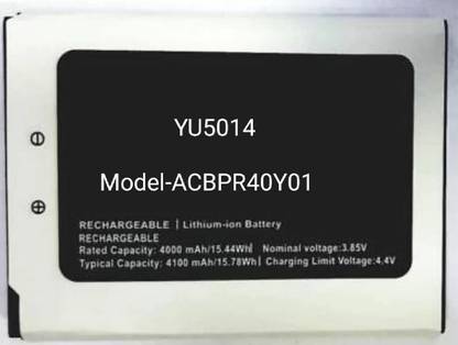 Worcester Mobile Battery For  MICROMAX YUREKA YU ACE 5014