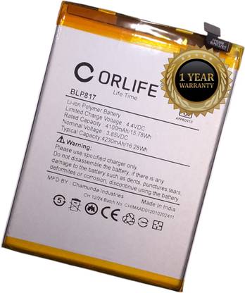 orlife Mobile Battery For  Oppo A15 , BLP817 (1 Year Replacement Warranty)