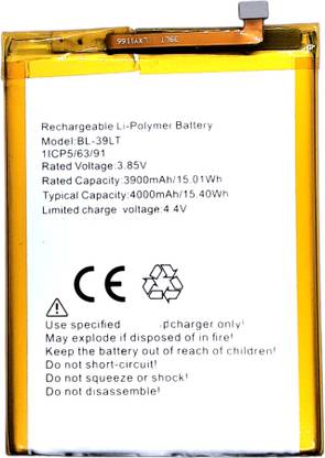 Full Mah Mobile Battery For  Tecno Spark 4 / Spark 4 pro BL-39LT 4000mAh