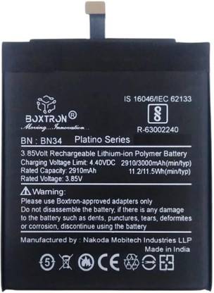 Boxtron Mobile Battery For  Original Xiaomi Mi Redmi Xiaomi Redmi 5A BN34