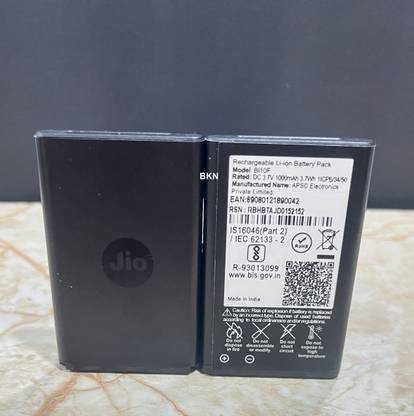 BKN Mobile Battery For  JIO JIO compataible Battery for JIO BHARAT 4G BUTTON PHONE V2 & V2 KARBONN BATTERY
