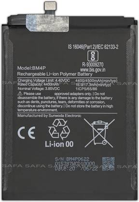 Safa Mobile Battery For  POCO X2 - 4500mAh
