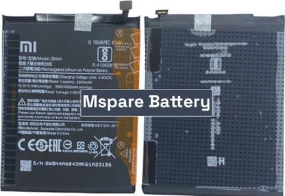Mspare Mobile Battery For  Xiaomi Redmi Note 7 Pro | Model BN4A {4000mAH}