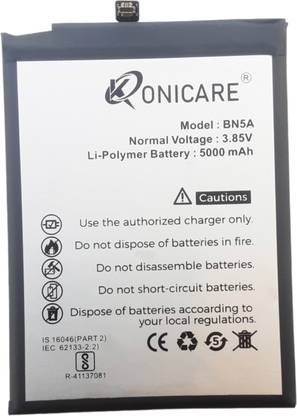 KONICARE Mobile Battery For  Xiaomi Redmi Note 10 5G, Poco M3 pro, M2103K19G, M2103K19C, BN5A