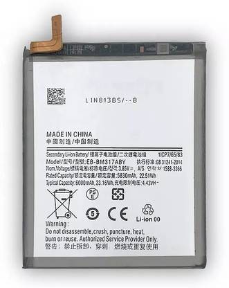 Zoronic Mobile Battery For  Samsung Galaxy M31s SM-M317F, SM-M317F/DS / EB-BM317ABY