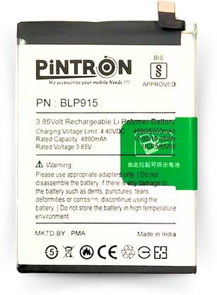 Pintron Mobile Battery For  Oppo 17 BLP 915/ OPPO A17 (CPH2477) / 5000mAh / 180 days Warranty