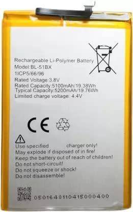 ROSKET Mobile Battery For  Infinix Note 8 Note 8i X683 / Hot 10 X682 / X682B / X682C (BL-51BX 5200 mAh