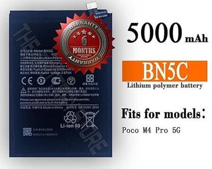 THE BATTERY STORE Mobile Battery For  Xiaomi Original BN5C Battery for Xiaomi Poco M4 Pro with 6 Month Warranty