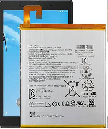RAPPER Mobile Battery For  Lenovo Tab 4 8 (TB-8504X), Tab 4 8 Plus L16D1P34 (4850mAh)