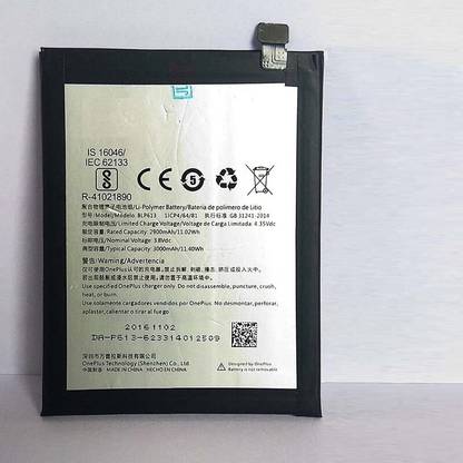 APTIVOS Mobile Battery For  OnePlus 3 (BLP613) 3000 mAh