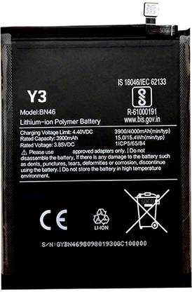 AEV Mobile Battery For  Xiaomi Redmi Y3 II BN46 II 4000mAh(Premium Quality)