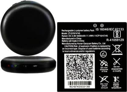 TokTon Mobile Battery For  JIO JioFi JMR 1040 / 815 / FI6 3000mAh