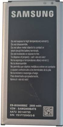 LIFON Mobile Battery For  Samsung Galaxy S5 I9600 SM900 SM-900 Original BG900 G900